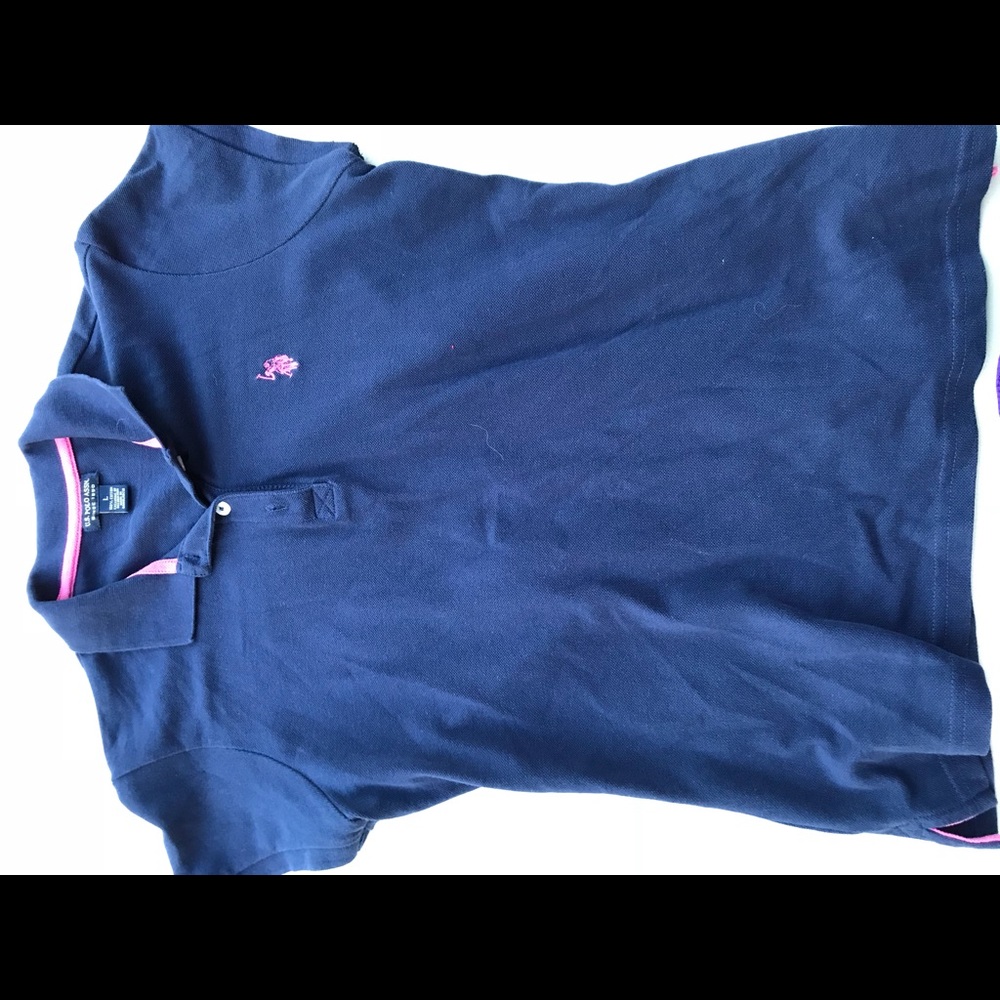 Navy polo shirt